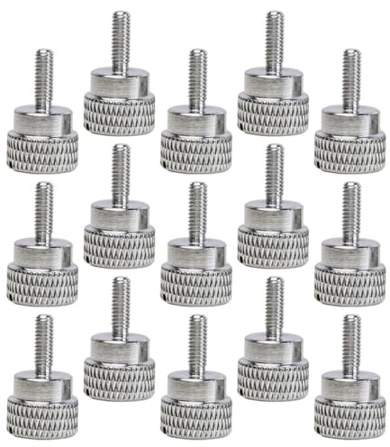 Mobestech Set 15 Viti Piedino Premistoffa Chiusura a Pollice in Acciaio per Macchine da Cucire Domestiche, Vite di Regolazione e Fissaggio per Accessori Cucito, Sostituzione Rapida