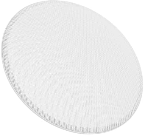 CALLARON 6.5 Inch White Ceiling Speaker Grill Cover with Flush Mount Installation and Robust Protection, Iron Material Speaker Mesh for Renovation and Living Space