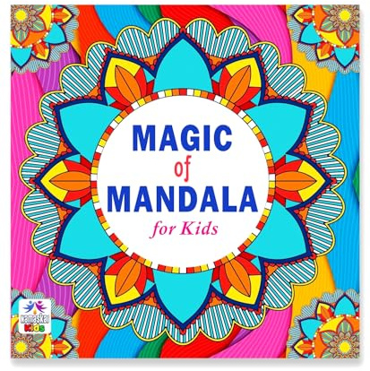 Magic of Mandala For Kids Tear Out Sheets (Enhance Art Coloring, Drawing Skills, Mandala Practice) High Quality Big 160 GSM for Frame After Colouring - Perfect Gift for Teens