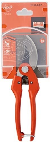 Bahco P126-22-F Bypass Secateur, 20mm Capacity, Red