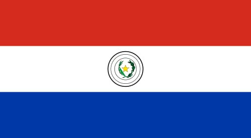 magFlags Bandera XL Paraguay | bandera horizontal | 2.16m² | 120x180cm