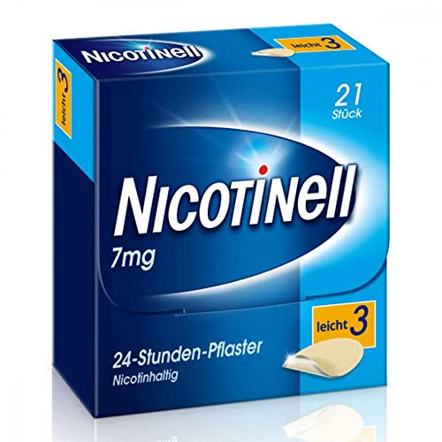 Nicotinell 7 mg / 24-Stunden- Nikotinpflaster, 21 St.: Pflasterstärke Leicht. Das Nicotinell Nikotinpflaster mit der Steady-Flow Technologie hilft. Nikotinpflaster. Rauchen aufhören. Rauchen aufhören