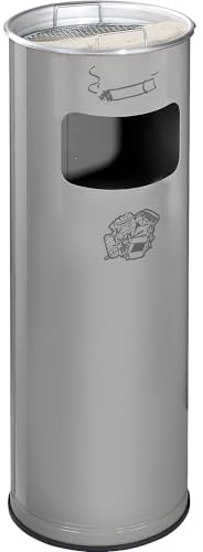 VAR | Kombiascher | Volumen 17 l | HxØ 660 x 230 mm | Stahl | silber