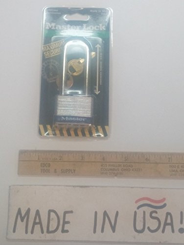 Master Lock Master Lock 1DLJ cerradura laminada de 1-3 / 4 pulgadas con grillete de 2-1 / 2 pulgadas