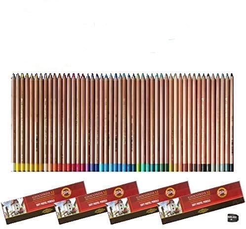 Gioconda KOH-I-NOOR 48 Pastellstifte Soft Mine + Spitzer