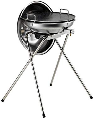 OMPAGRILL gas4776/Coque Barbecue à gaz inox avec couvercle, aluminium