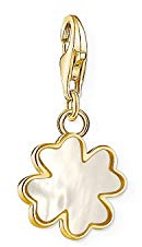 Thomas Sabo Damen Charm-Anhänger Kleeblatt Perlmutt Charm Club 925 Sterling Silber 1775-429-14