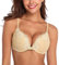 Deyllo Women's Push Up Lace Bra Sexy Deep V Lift Up Bra Underwire Padded Comfort Everyday Bra(Beige,32F)