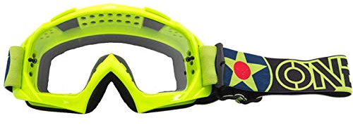 O'NEAL B10 Warhawk Goggle MX DH Brille gelb/schwarz/klar Oneal