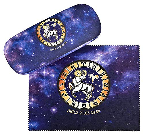 VON LILIENFELD Sternzeichen Brillenetui Geschenk Set Putztuch Damen Herren