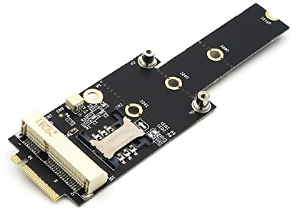 HLT Mini PCI-E a M.2 (NGFF) adattatore M con slot per scheda SIM per modulo WiFi/WWAN/LTE