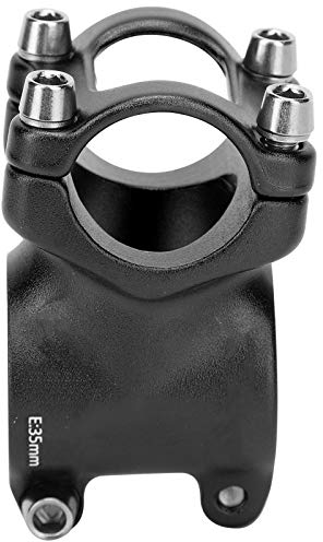Dilwe Attacco Manubrio Bici Corto, Attacco Manubrio Bici 25,4x35 mm Applicabile per manubri Bici con Diametro di 25,4 mm. Bicicletta da 25,4 mm / 1 Pollici(Nero)