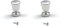 cyclingcolors 2x bouton de meuble à visser 15mm acier satin chromé porte tiroir cuisine salle de bain design moderne