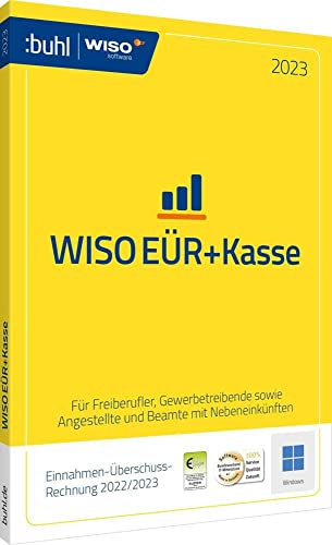 WISO EÜR+Kasse 2023: Die Software für eine praktische Einnahmen-Überschuss-Rechnung (WISO Software): Einnahmen-Überschuss-Rechnung 2022/2023