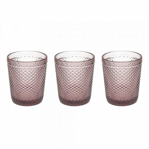 Tognana Diamant Set 3 Gläser cc 300 aus Glas Alpenveilchen