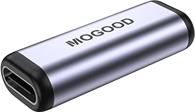 MOGOOD Accoppiatore USB C 1Pezzi, Supporto 100W Potenza di Ricarica e Velocità di Trasferimento Dati 40Gbps, 8K@60Hz Risoluzione ad alta Definizione, Adattatore Femmina USB C a Femmina Durevole