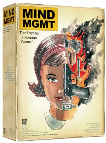 Off The Page Games Mind MGMT: The Psychic Espionage | Strategic Deduction Board Adventure | Award-Winning for 2-5 Players | Hidden Movement and Cooperative Play | Ages 14+ | Perfect for Family Night