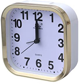 WOFASHPURET Leiser Wecker Für Kinder Batteriebetrieben Elektronisch Mit Sanfter - Und Schlummerfunktion Schwarz/weiß Zufällige Farbauswahl