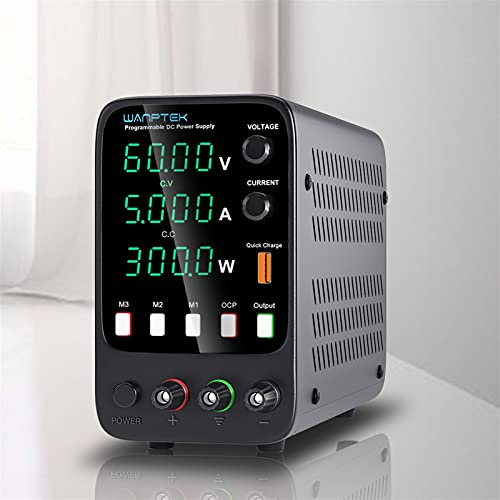 Fuente de alimentación de CC variable corriente continua Fuente de alimentación ajustable 6 0v 5a Función de memoria programable de laboratorio Banco variable Fuente de alimentación Regulador de volta