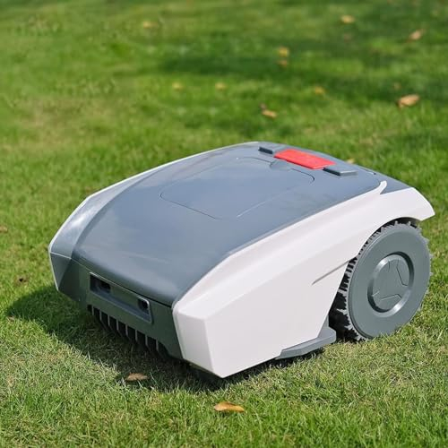 Dfdieratve Robot Tondeuse à Gazon – 1/3 Acre,Auto-Charge,Cartographie Automatique,Fil PéRiphéRique, Chemin Scanné en Forme de U,Fonctionne Efficacement,Tondeuse à Gazon Automatique éTanche