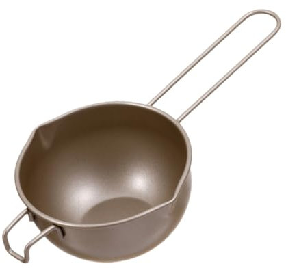 Garneck Backzubehör Schmelzschale Für Schokolade Und Süßigkeiten Hitzebeständiger Griff Aus Karbonstahl Ideal Für Fondue Butter Käse Karamell