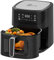 Extralink 1600W Airfryer 6.5L - Heißluftfritteuse mit 8 Kochfunktionen, Friteuse Heißluftfritteuse, 80°C bis 200°C, Energiesparend, LED-Touchscreen, 90% Weniger Fett für Gesunde Mahlzeiten
