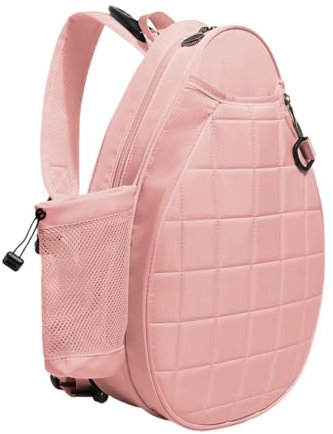 FLCPJGV Tennisrucksack mit Schultergurt, Schlägertasche für Profisportler, ROSA