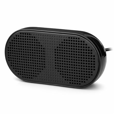 Denash USB Wired Speaker, Dual Speaker Heavy Bass Mini Wire Speaker, Integrated Power Audio Cable Portable USB Speaker for Computer Laptop