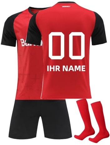 Generisch Fussball Trikot Kinder Set 24/25 Personalisiert drucken Eigenem Namen Nummer mit Shorts und Socken Football Training Erwachsene und Jungen Tshirts Sets
