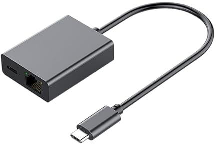 Whltzf Adattatore Ethernet da USB da USB C A RJ45 Altamente velocità Converte WiFi in Reti Stabile A Filo Stabile 4K Streaming Networking Dongles Adattatore Ethernet