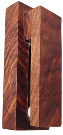 KiBcsLic Gancio Portasciugamani Porta Strofinacci Fissaggio a Muro Clip in Legno Evita La Caduta di Asciugamani E Panni Adatto per Lavanderia Bagno E Armadio, Marrone Scuro