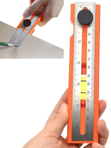 Trusquin D'Ébénisterie - Outil De Traçage Pour Menuisier | Règle Pour Le Travail Du Bois | Instrument De Mesure Multifonctionnel Avec Tête Rotative À 360°, Jauge De Marquage De Précision Pour Bricoleu