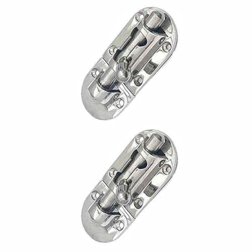 2 bulloni a cilindro in acciaio inossidabile 316, chiusura per porta della barca, chiusura a cilindro scorrevole di grado marino, per porte e finestre di barche marine (90 mm)
