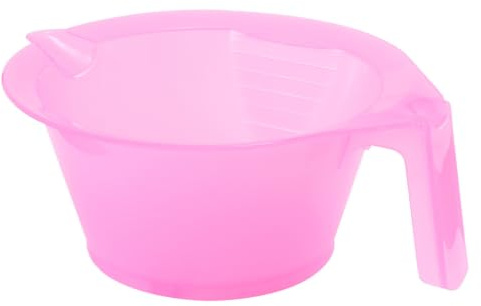 DOITOOL 3 Pièces Bol à Teinture Capillaire en Plastique Rose Portable pour Coloration sans Dégâts, pour Salon Professionnel et Barbier