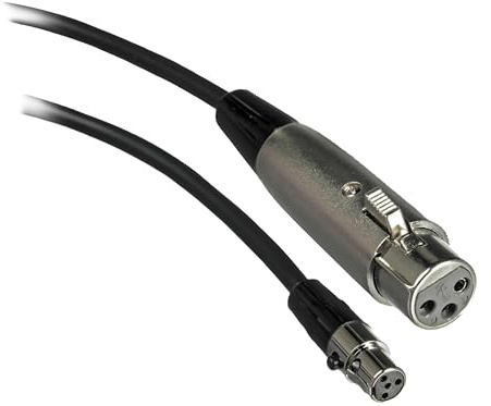 Shure WA310 4-Feet Microphone Adapter Cable, 4-Pin Mini Connector (TA4F) to XLR(F) Connector