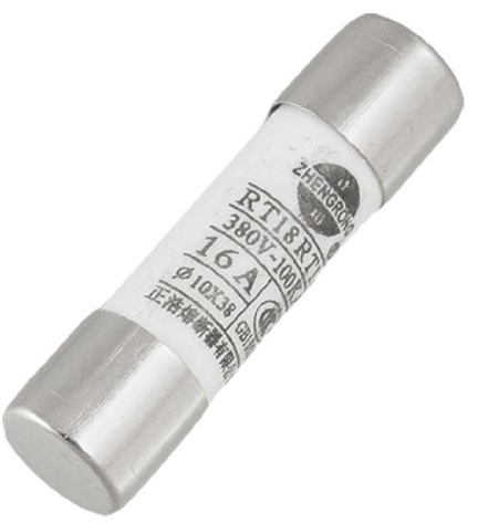 sourcing map 5uds 10 x 38mm Cerámica Tubo Cilíndrico Fusible Eslabones 380V 16A