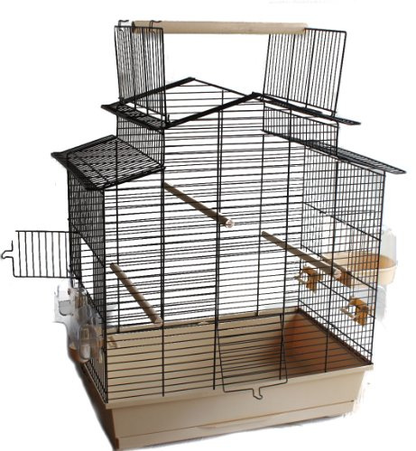Vogelkäfig Vogelbauer Käfig IZA 3 Cabrio beige schwarz grün blau weiß