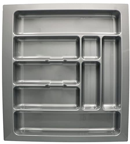 KOTARBAU® Organizador de cubiertos para cajon, 53,5 x 49 cm, Bandeja para Cubiertos, Cubertero para menaje, Organizador de Cubertería, Organizador grande de plástico, Organizador de cajones