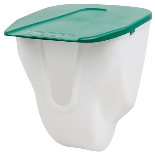 Agrarflora Geflügel Futterautomat V-Feedr 2,5kg - Futterspender für Hühner - Futtertrog für Geflügel - Hühnertrog mit V-förmigem Eingang - Geflügeltrog für Hühnerfutter