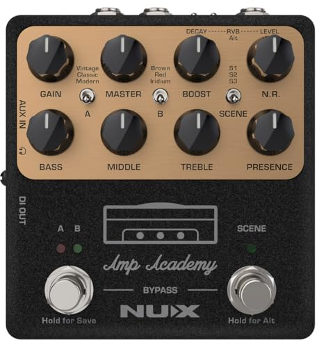 NUX NGS-6 Amp Academy Amp Modeler Guitar Pedal 1024 Samples IR, 3rd Party IR Loader