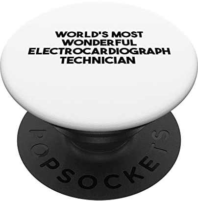 World's Most Wonderful Electrocardiograph Technician PopSockets Swappable PopGrip