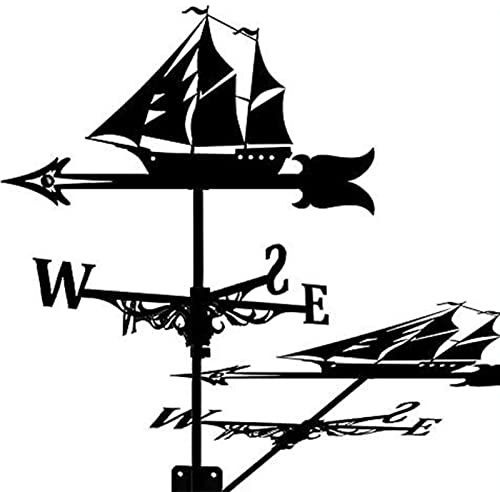 Brigtviee Wetterhahn, Wetterfahne für Gartenhaus, Windfahne für Garten, Wetterfahnen für das Dach, Windrichtungsanzeiger, für den Außenbereich, Garten, Dach, Koppel, Dekoration, Weathervane