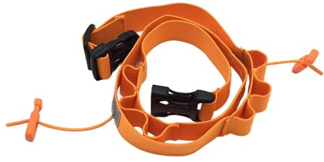 Qianly Cinturón para Dorsales de Running, Triatlón Y Ciclismo, Riñonera Reflectante con Soporte para Dorsales, Cinturón de para Correr Y Ciclismo Par, Naranja