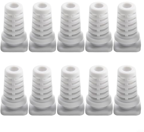 10Pcs Cable Sleeve, Cable Gland Connectors Rubber Strain Relief Cord Power Tools Cable Sleeves for Electric Tools Electric Drill Cable Protections(4mm-white)