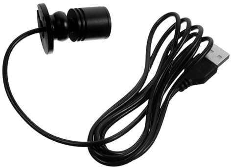 Holibanna Mini Led Spotlight Small Bright Led Spot Lamp 1w Neutral Light Black for Jewelry Cabinet Display 5v Interface Indoor Showcase Lighting