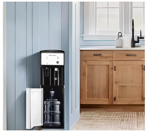 Dispensador de agua de pie con ebullición instantánea de 3 segundos, hielo y calor, doble función para el hogar, la oficina y el uso comercial, perfecto para agua, té y café (carga inferior)
