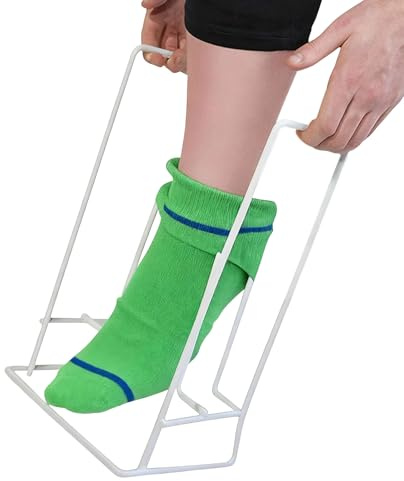 Sionhiuo Aide aux personnes âgées - Facile à utiliser pour mettre et enlever les chaussettes - Aide à l'enfilage des chaussettes - Pour soutenir les personnes handicapées, les patientes enceintes et