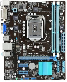PC moderkort H61M-K moderkort passar för ASUS DDR3 LGA 1155 PCI-E 3.0 Micro ATX stöd Core i5-2300 i5-3570 CPU