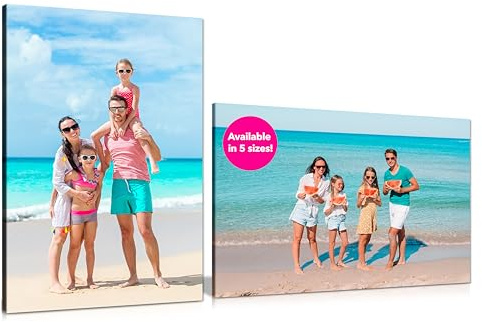 1 Photo Portrait Personalised Canvas Print – Custom Photo Wall Art – Multiple Sizes via “Customise Now” – Custom Printed Gift for Home & Occasions