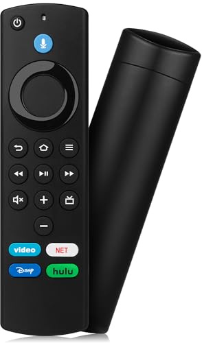 Telecomando vocale di ricambio adatto per Fire Smart TV Stick/TV Cube, Stick 4K/4K Max (1a/2a generazione), Stick HD/Lite, Smart TV di terza generazione e per Smart TV Hisense TCL, non per TV Samsung